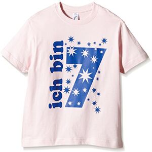 Coole-Fun-T-Shirts Mädchen Ich Bin 7 Jahre T-Shirt, Rosa (pink-Navy), One Size (Herstellergröße: 116cm/6-7