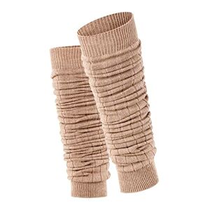 ESPRIT Damen Stulpen Rib W LW Wolle dick gemustert 1 Paar, Braun (Nutmeg Melange 5410), Einheitsgröße