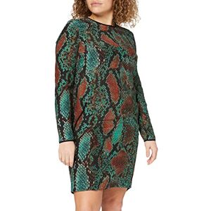 Fenn Wright Manson Women's Alana Column Animal Print 3/4 Sleeve Dress, Green (Multi), Size 14