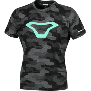 Macna T-Shirt  Dazzle Wing 2.0 Dame, Sort Grå/Mint Grøn