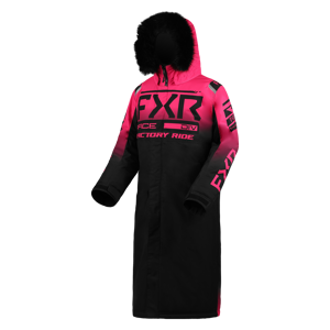 FXR Jakke  Warm-Up Coat Dame, Sort/Fuchsia