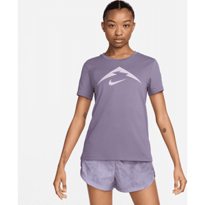 Nike Trail Dri-FIT-T-shirt til kvinder - lilla lilla XL (EU 48-50)