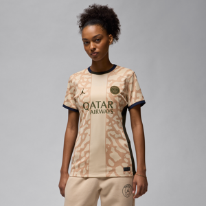 Paris Saint-Germain 2023/24 Stadium Fourth Jordan Dri-FIT Replica-fodboldtrøje til kvinder - brun brun XS (EU 32-34)