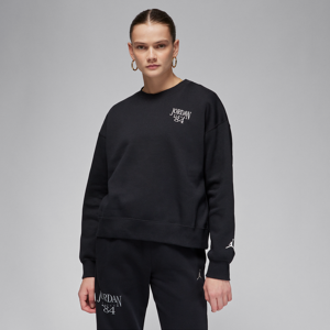 Jordan Brooklyn Fleece-sweatshirt med rund hals til kvinder - sort sort S (EU 36-38)
