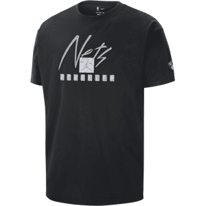 Brooklyn Nets Courtside Statement Edition Jordan NBA Max90-T-shirt til mænd - sort sort XL