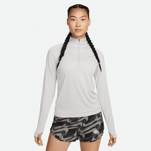 Nike Dri-FIT Pacer-pullover med 1/4 lynlås til kvinder - grå grå XS (EU 32-34)