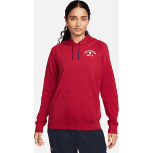 FC Barcelona Essential Nike-pullover-hættetrøje i fleece til kvinder - rød rød XL (EU 48-50)