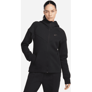 Nike Sportswear Tech Fleece Windrunner–hættetrøje med lynlås til kvinder - sort sort XL (EU 48-50)