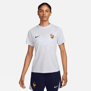 FFF Academy Pro Away-Nike Dri-FIT Pre-Match-fodboldtrøje til kvinder - blå blå XL (EU 48-50)