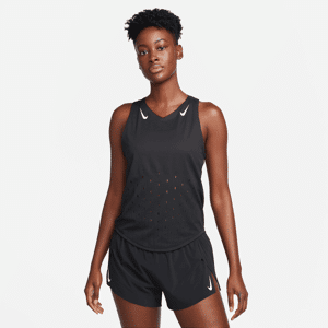 Nike AeroSwift Dri-FIT ADV-løbeundertrøje til kvinder - sort sort XXL (EU 52-54)