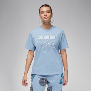 Jordan Flight Heritage-T-shirt med grafik til kvinder - blå blå XS (EU 32-34)