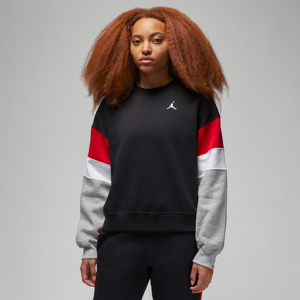 Jordan Brooklyn Fleece-sweatshirt med rund hals til kvinder - sort sort L (EU 44-46)