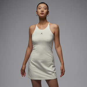 Maskinstrikket Jordan-kjole med slank pasform til kvinder - hvid hvid XS (EU 32-34)