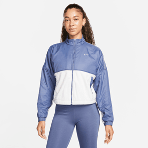 Nike Therma-FIT One-fleecejakke med lynlås til kvinder - blå blå XXL (EU 52-54)