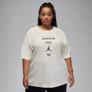 Jordan-kæreste-T-shirt til kvinder (plus size) - hvid hvid 4X