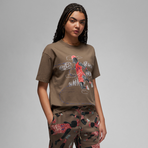 Jordan Artist Series by Parker Duncan-T-shirt til kvinder - brun brun S (EU 36-38)