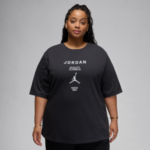 Jordan-kæreste-T-shirt til kvinder (plus size) - sort sort 4X