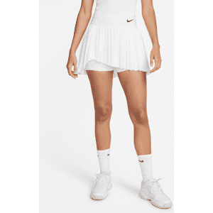 Plisseret NikeCourt Dri-FIT Advantage-tennisnederdel til kvinder - hvid hvid L (EU 44-46)