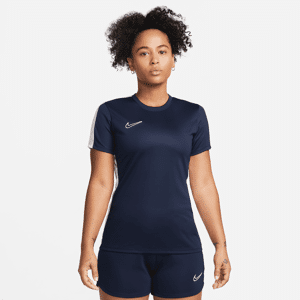 Kortærmet Nike Dri-FIT Academy-fodboldtrøje til kvinder - blå blå XL (EU 48-50)