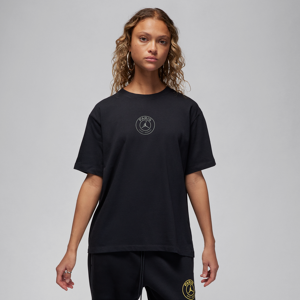 Paris Saint-Germain Jordan-T-shirt til fodbold med grafik til kvinder - sort sort M (EU 40-42)