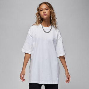 Oversized Jordan Essentials-T-shirt til kvinder - hvid hvid XS (EU 32-34)