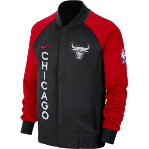 Langærmet Chicago Bulls Showtime City Edition Nike Dri-FIT-jakke med fuld lynlås til mænd - sort sort XL