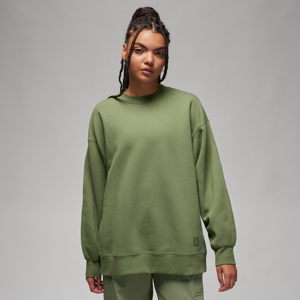 Jordan Flight-sweatshirt i fleece med rund hals til kvinder - grøn grøn L (EU 44-46)