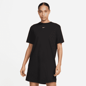 Oversized, maskinstrikket Nike Sportswear-T-shirt til kvinder - sort sort XS (EU 32-34)