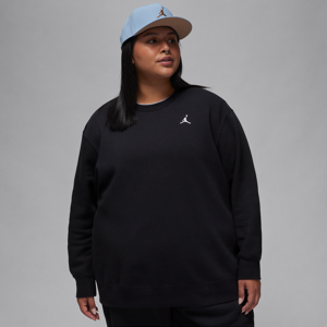 Jordan Brooklyn Fleece-sweatshirt med rund hals til kvinder (plus size) - sort sort 2X