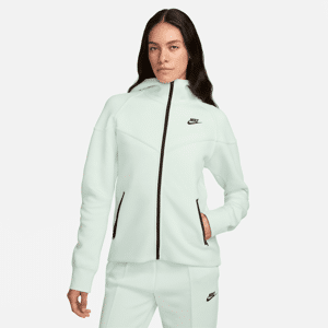 Nike Sportswear Tech Fleece Windrunner–hættetrøje med lynlås til kvinder - grøn grøn XL (EU 48-50)
