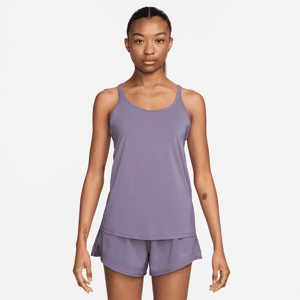 Nike One Classic Dri-FIT-tanktop med stropper til kvinder - lilla lilla XL (EU 48-50)