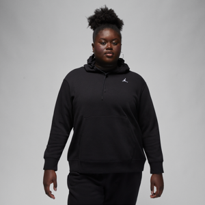 Jordan Brooklyn Fleece-hættetrøje til kvinder (plus size) - sort sort 1X