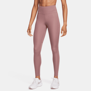 Nike Epic Fast-løbeleggings med mellemhøj talje og lomme til kvinder - lilla lilla M (EU 40-42)