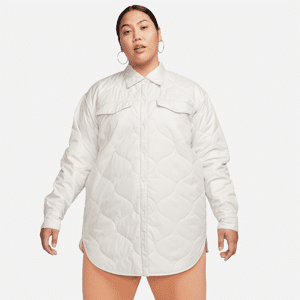 Quiltet Nike Sportswear Essential-trenchcoat til kvinder (plus size) - brun brun 1X