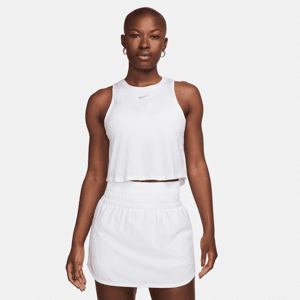 Kort Nike One Classic Dri-FIT-tanktop til kvinder - hvid hvid XL (EU 48-50)