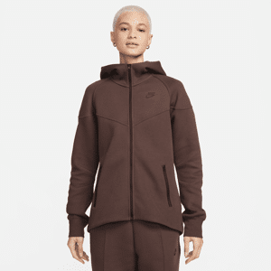 Nike Sportswear Tech Fleece Windrunner–hættetrøje med lynlås til kvinder - brun brun XXL (EU 52-54)