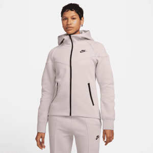 Nike Sportswear Tech Fleece Windrunner–hættetrøje med lynlås til kvinder - lilla lilla XS (EU 32-34)
