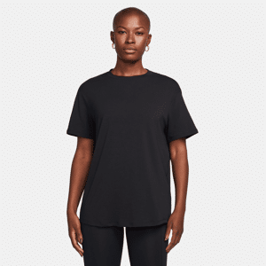 Kortærmet Nike One Relaxed Dri-FIT-trøje til kvinder - sort sort XS (EU 32-34)