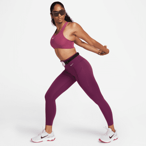 Nike Universa-leggings i 7/8 længde med medium støtte, høj talje og lommer til kvinder - rød rød XS (EU 32-34)