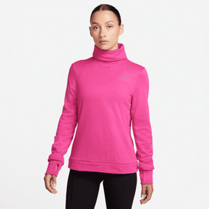 Nike Therma-FIT Swift Element-løbetrøje med rullekrave til kvinder - Pink Pink L (EU 44-46)