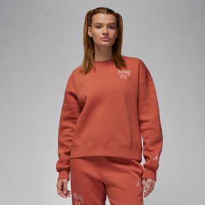 Jordan Brooklyn Fleece-sweatshirt med rund hals til kvinder - Pink Pink XL (EU 48-50)