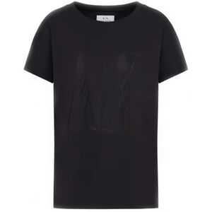 Giorgio Armani Exchange Icon Period Kvinde T-Shirt Sort M