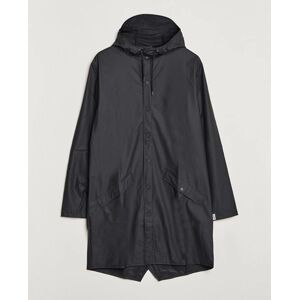 RAINS Long Jacket Black men XS Sort