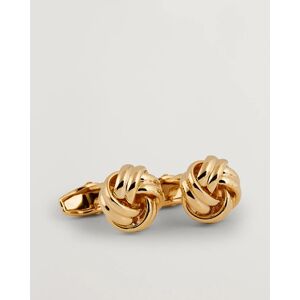 Amanda Christensen Knot Cufflink & Shirt Studs Set Gold men One size Guld