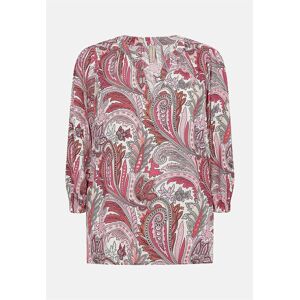 Soyaconcept Bluse med et paisleymønster Donia  Female  Rosa/Mønstret