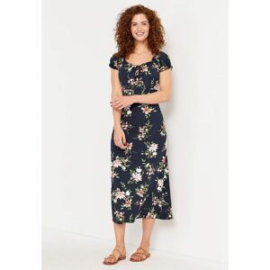 Cellbes of Sweden Lang, mønstret off-shoulder-kjole Monica  Female  Marine/Blomstret