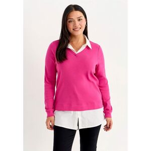 Cellbes of Sweden Jerseytop med syet skjorte krave Betty  Female  Cerise