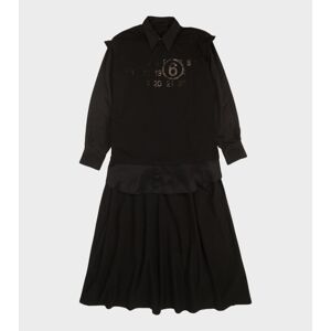 MM6 Maison Margiela Overlayered Shirt Dress Black S