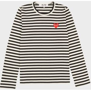 Comme des Garcons PLAY W Striped LS T-shirt Black S