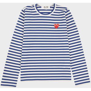 Comme des Garcons PLAY W Striped LS T-shirt Blue M